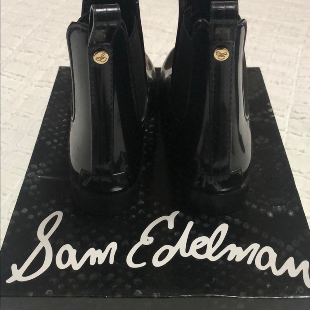 Sam Edelman Black Tinsley Rain Boots